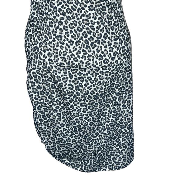 MICHAEL Michael Kors Leopard Print T-Shirt Dress with Side-Ruching Size Med NWT - Picture 6 of 14